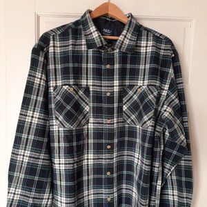 John Blair Men's Flannel Shirt, Size L